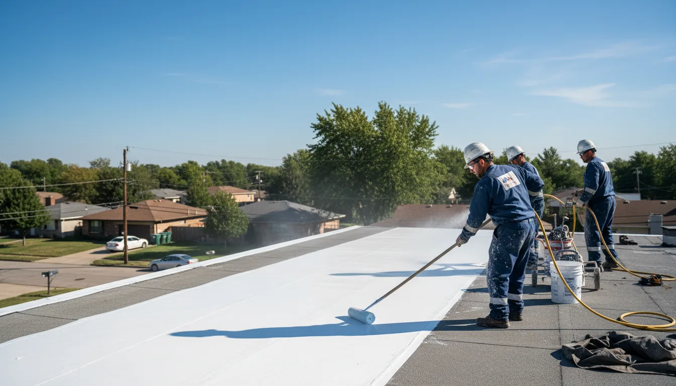 Commercial roof coating in Herminie, PA near me